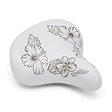 Electra Hawaii Bicycle Saddle (White with Flowers)