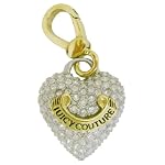gold puff heart charm