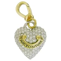 gold puff heart charm