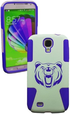 PLASTIC & SILICON NAVY BLUE/WHITE CASE FOR GALAXY S4 BEAR COVER- LIFETIME WARRANTY