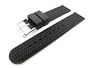 Men's Rubbertech Silicone Rubber Watchband Stainless Steel Buckle.� Black 22mm