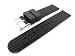 Men's Rubbertech Silicone Rubber Watchband Stainless Steel Buckle.&nbsp; Black 22mm