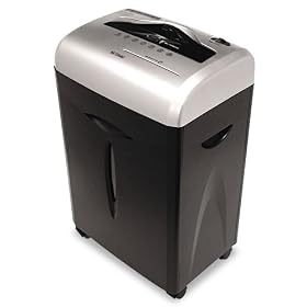 Aurora 12-Sheet Medium-Duty Confetti-Cut Shredder, Silver