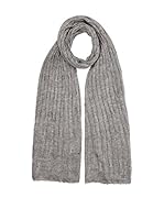 Cortefiel Fular Lurex Cable Scarf (Gris Oscuro)
