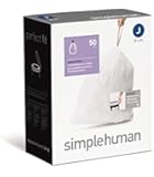 simplehuman Custom Fit Trash Can Liner J, 100-Count Box,simplehuman , JI-t