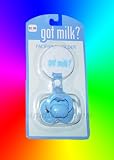 Baby Boy Blue Got Milk? Pacifier with Clip