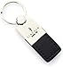 Lincoln MKX Black Leather Chrome Car Fob Key Chain Ring