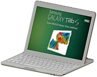 Ultra Thin Bluetooth 3.0 Wireless Aluminum Keyboard Case Cover for Samsung Galaxy Tab S 10.5 SM-T800(White)
