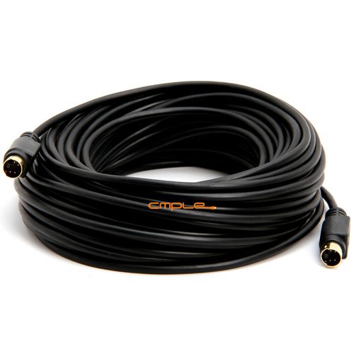 S-Video SVideo SVHS Gold Plated Cable 4 pin 50 feet 50ft