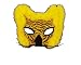 Costumes For All Occasions TI52 Mask Lion Feather Gold