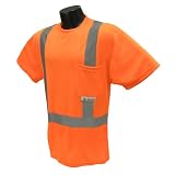 Radians ST11-2POS-3X Class 2 Max-Dri Moisture Wicking T Shirt, Orange, 3 Extra Large