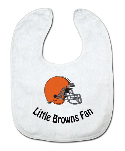 NFL Cleveland Browns White Snap Bib with Team Logo