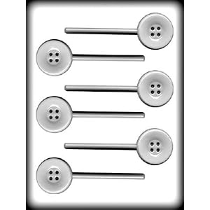 1 3 4 button sucker Hard Candy Mold: 1 Count by CKP