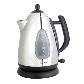 360 Rapid Boil 1.7 Litre Cordless Kettle in Polished Stainless and Black