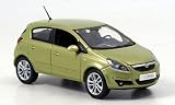 Opel Corsa, met.-light green, 5-door, 2006, Model Car, Ready-made, Norev 1:43