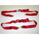 1963-67 Corvette Seat Belt Replacement Red by Chevrolet