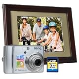 BenQ 10MP 3x Optical/5x Digital Zoom Digital HD Camera Geek KitTM w/2GB SD Card & 10.4 128MB Digital Photo Frame