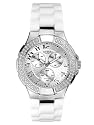 GUESS White Rubber Strap Watch