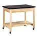 Diversified Woodcraft PDC-2436 Solid Maple Wood Portable Demo Cart with Swivel Casters, 1-1/4" Plastic Laminate Top, 36" Width x 30" Height x 24" Depth