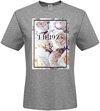 The 1975 Men's T-shrits, DIY The 1975 100% Cotton Crew Neck T-Shirt (Large)
