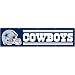 Dallas Cowboys NFL Applique &amp; Embroidered Party Banner (96"x24")