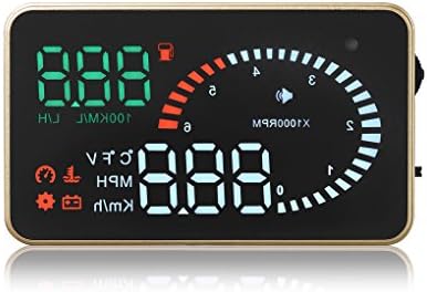 Miaoben Car Speedometer Head-Up Display HUD-X6 Speed Instrument Projector Fuel OBD II
