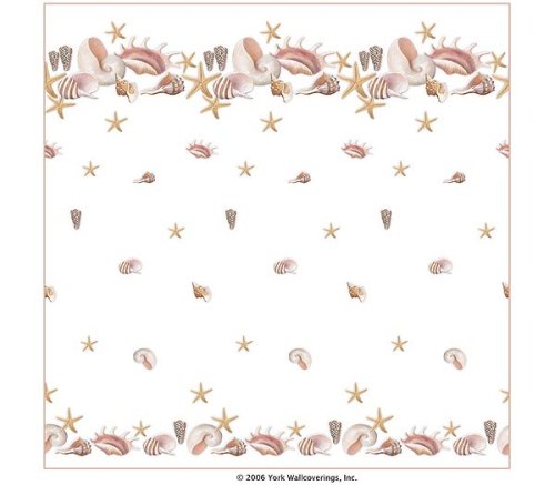 Seashells Fabric Shower Curtain