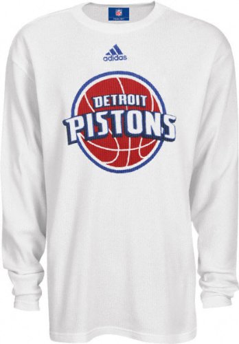 Detroit Pistons Youth adidas Long Sleeve Waffle Tee