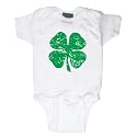 Big Shamrock Onesie - 3-6 months