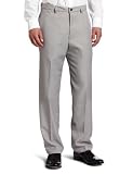 Haggar Mens Cool 18 Solid Gabardine Plain Front Pant