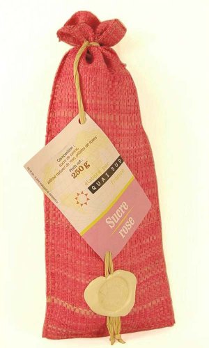 Quai Sud French Rose flavored sugar in burlap bag by Quai Sud