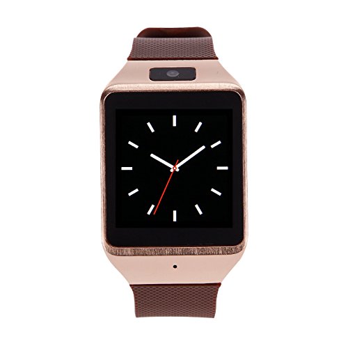 Atongm 2014 Luxury Bluetooth3.0 Smart Watch Wrist Wrap Watch Phone for IOS Apple iphone 4/4S/5/5C/5S Android Samsung S2/S3/S4/Note 2/Note 3 HTC Nokia Brown