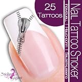 #2: Nail Tattoo Sticker Reisverschluss / Zipper