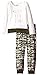 Calvin Klein Little Girls' Cream Green Top with Camo Pants