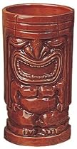 TIKI MUGS WINNER TIKI- HAWAIIAN CERAMIC 3-D DESIGN