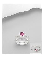 Flower CZ Ring In 92.5 Sterling Silver