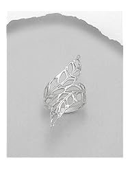 Leaf Ring In 92.5 Sterling Silver