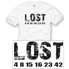 Comedy-shirts DIVERSE FARBEN - LOST 4 8 15 16 23 42 ZAHLEN... UNISEX T-Shirt