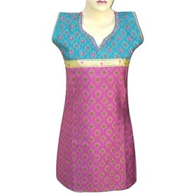 Buy Handmade Designer Ladies Silk Sateen Top, Ladies Top (Free Shipping) LLtop0144 by Royal Kraft