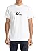Quiksilver Men's Everyday Logo T-Shirt, White/Black, Large