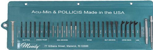 Moody Tools 59-0245 Stainless Steel Screwdriver Set, 30-Piece On Sale