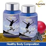 PureGels Clarinol CLA Conjugated Linoleic Acid 1000 mg, 2 Bottles, 90 Softgels Each