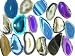 Thin Sliced Drilled Brazilian Agate One Pound 1.5-3 Inch Size Thin Sliced Drilled Brazilian Agate One Pound 1.5-3 Inch Size