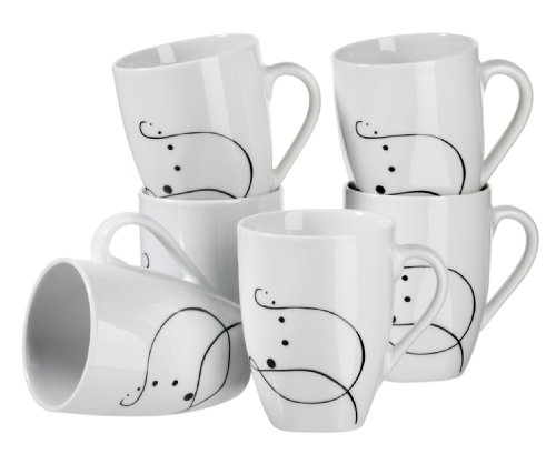 Domestic 922221 6er Kaffeebecher Chanson