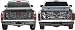 Bully Pickup Truck Tailgate NetSkull Tailgate Net for Compact/Mid-Size Trucks
