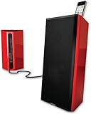 Monster Clarity HD Model One Monitors Monitorlautsprecher (Paar) mit Apple iPhone/iPod Dock rot