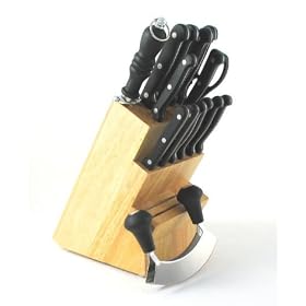 ARCOSTEEL 2922 KNIFE SET W BLOCK 16PC by Arcosteel