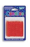 BIRTHDAY CANDLES RED 24 COUNT (Sold: 3 Units per Pack)