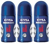 Nivea for Men Dry Impact Roll-on 50 ml (3 Pack)