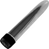 OptiSex Stealth Intimate Vibrator, 7.5 Inch, Sleek Silver